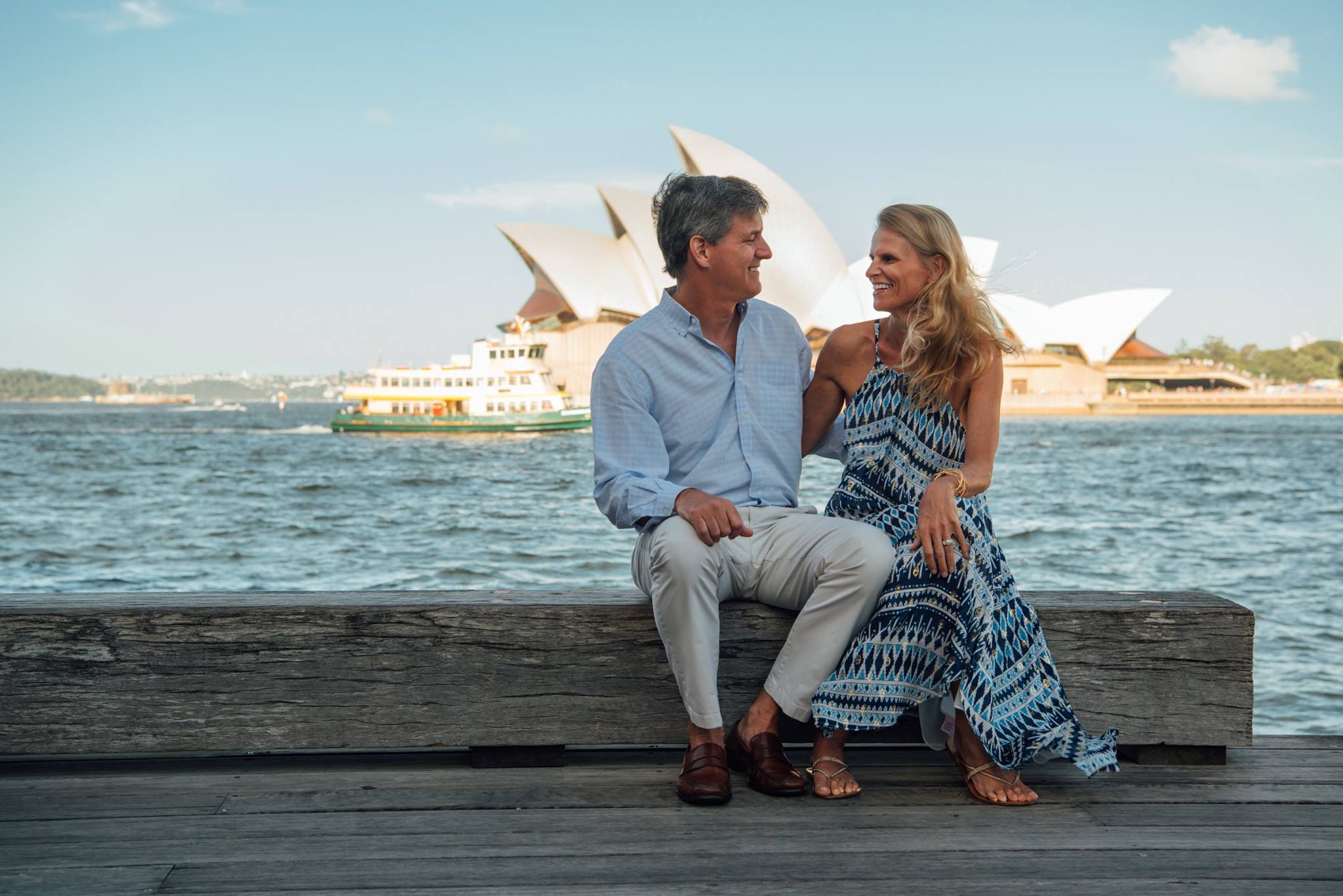  Wedding  anniversary  photo shoot around Sydney  Harbour with 